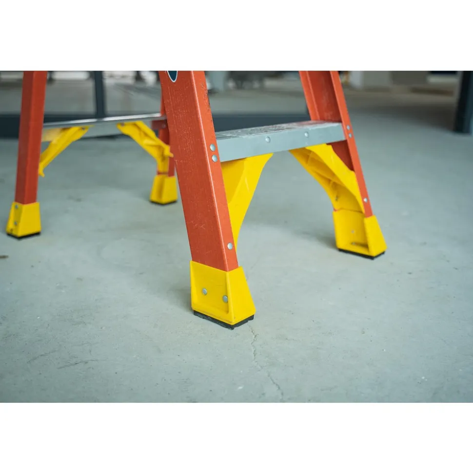 5 Step Fiberglass Foldable Step Ladder: Type IA 300 lb Capacity 6' Height