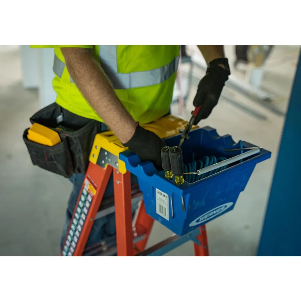 5 Step Fiberglass Foldable Step Ladder: Type IA 300 lb Capacity 6' Height