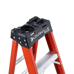 4 Step Fiberglass Foldable Step Ladder: Type IAA 375 lb Capacity 4' Height