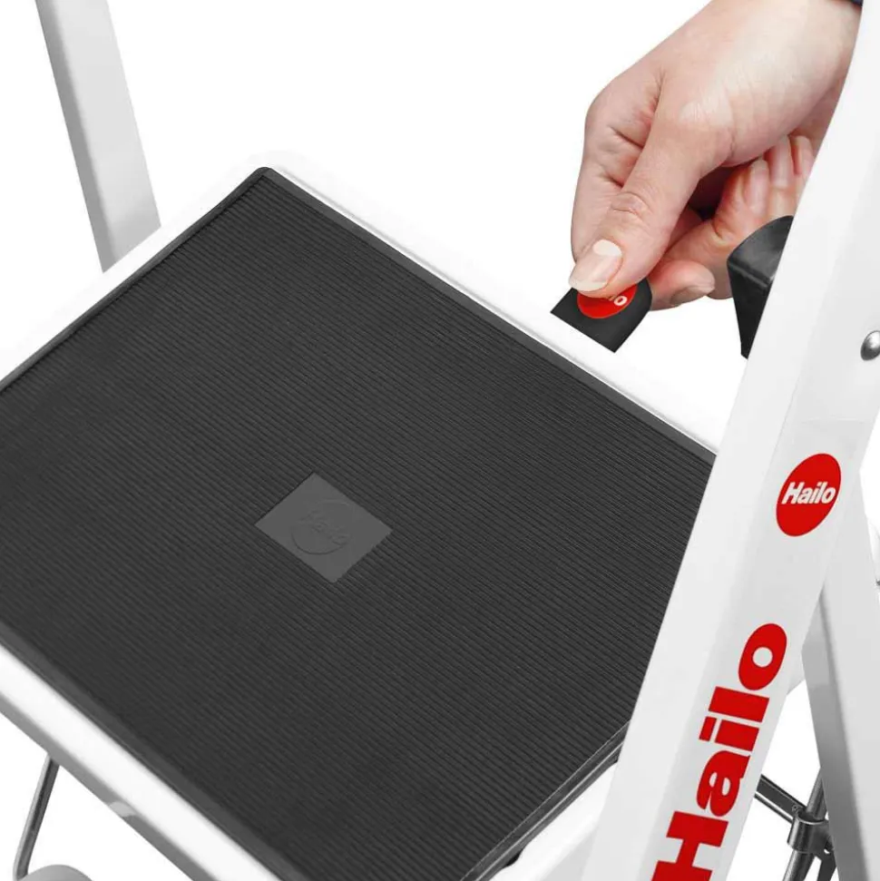 3 Step Steel Foldable Step Ladder: Type IA 330 lb Capacity