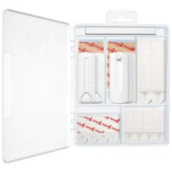 Storage Hook: Adhesive Back Mount, 16 lb Load Capacity, Plastic & Foam