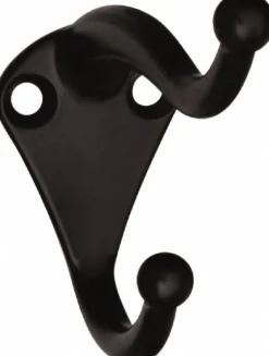 Storage Hook: 2-3/4" Projection, 35 lb Load Capacity, Die Cast Zinc