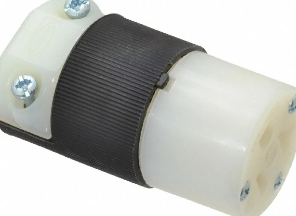 Straight Blade Connector: 5-20R, 125VAC, Black & White