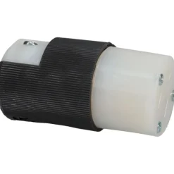 Straight Blade Connector: 5-15R, 125VAC, Black & White