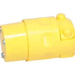 Straight Blade Connector: Residential, 5-15R, 125VAC, Yellow
