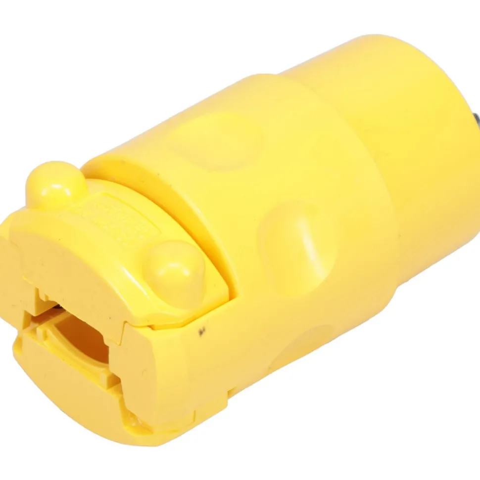 Straight Blade Connector: Residential, 5-15R, 125VAC, Yellow