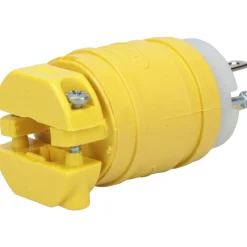 Straight Blade Plug: Commercial, 5-15P, 125VAC, Yellow