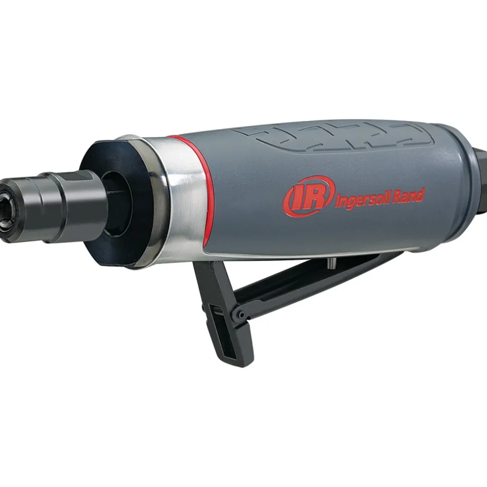 Straight Air Die Grinder: 0.4 hp, 25000 RPM, 1/4" Collet, Rear Exhaust