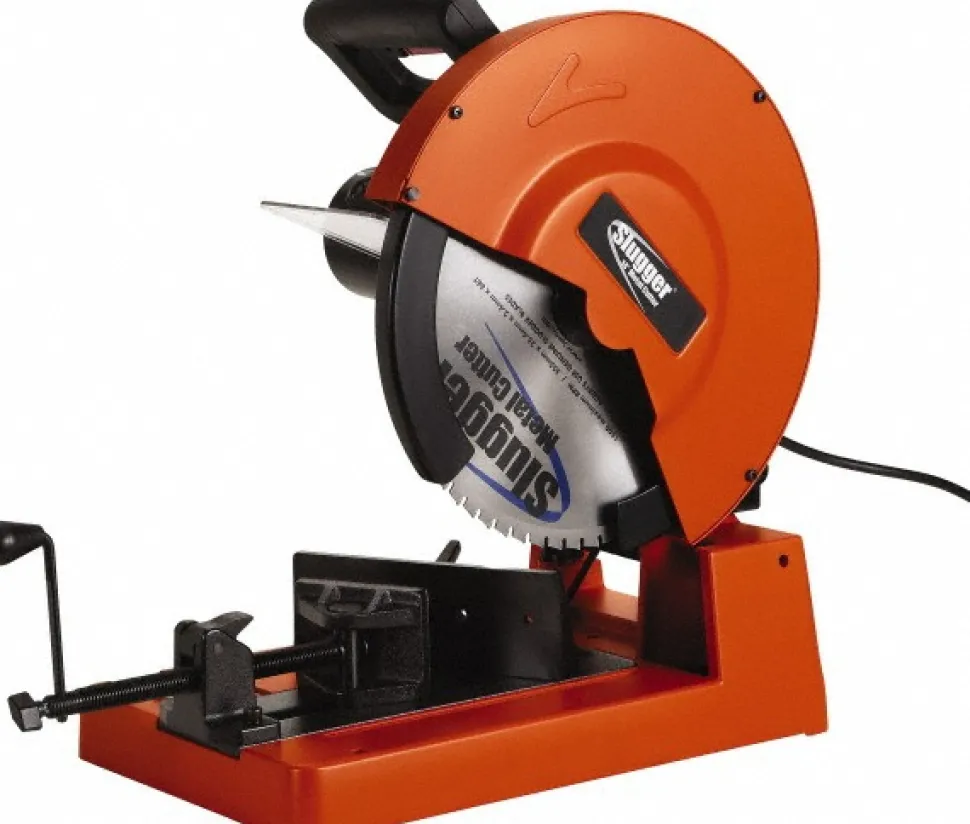 Straight Chop & Cut-Off Saw: 14" Blade Dia, 1" Arbor Hole, 1,300 RPM