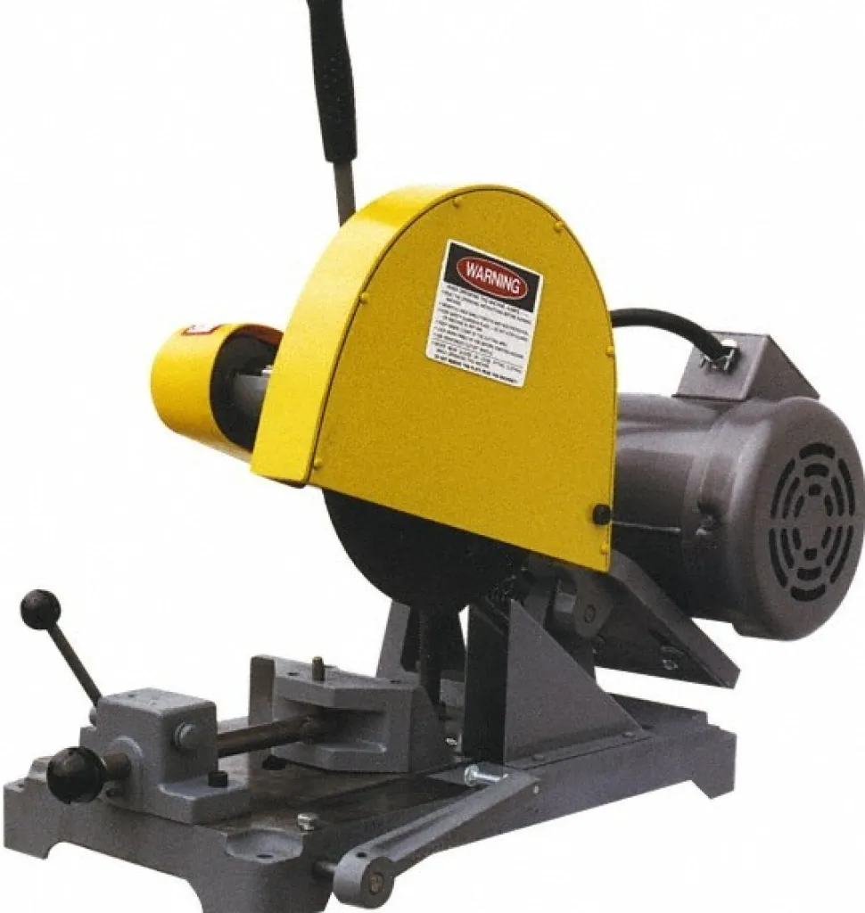 Straight Chop & Cut-Off Saw: 10" Blade Dia, 5/8" Arbor Hole, 3 hp, 3,450 RPM