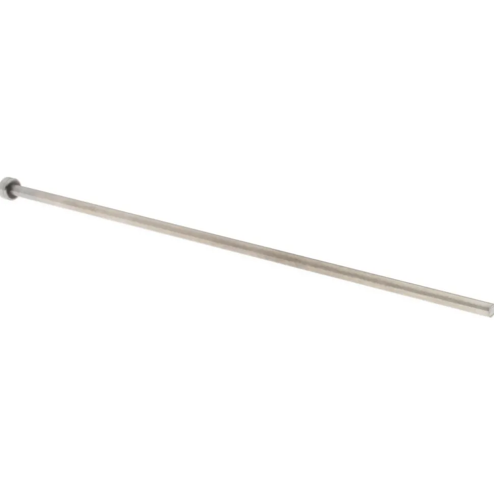 Straight Ejector Pin: 1/8" Pin Dia, 6" OAL, Steel