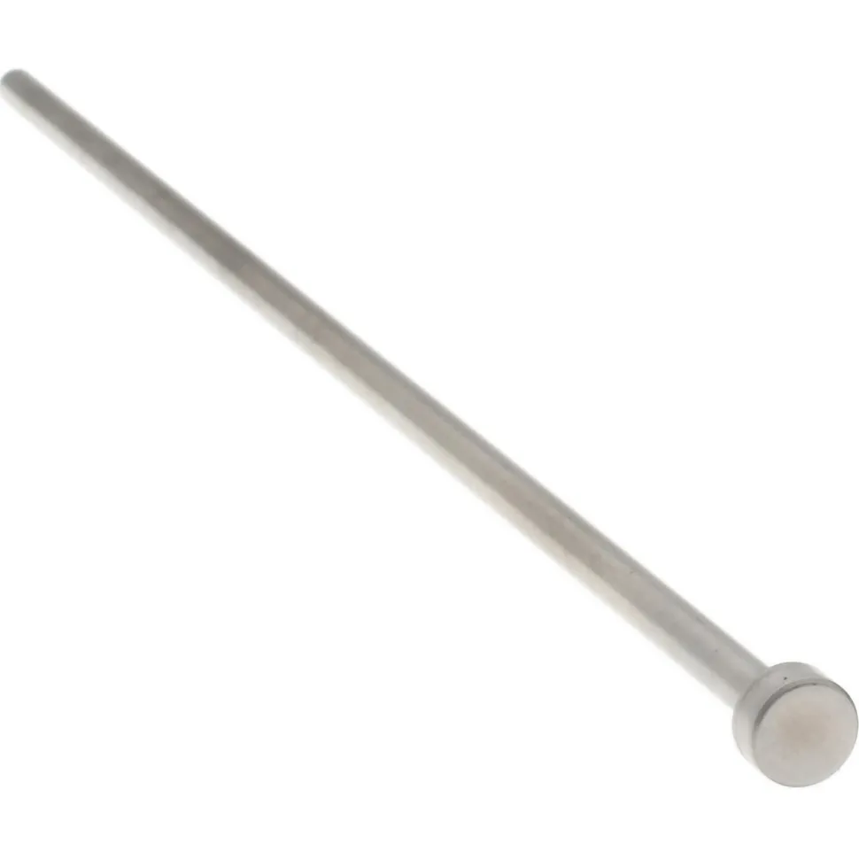 Straight Ejector Pin: 1/8" Pin Dia, 6" OAL, Steel