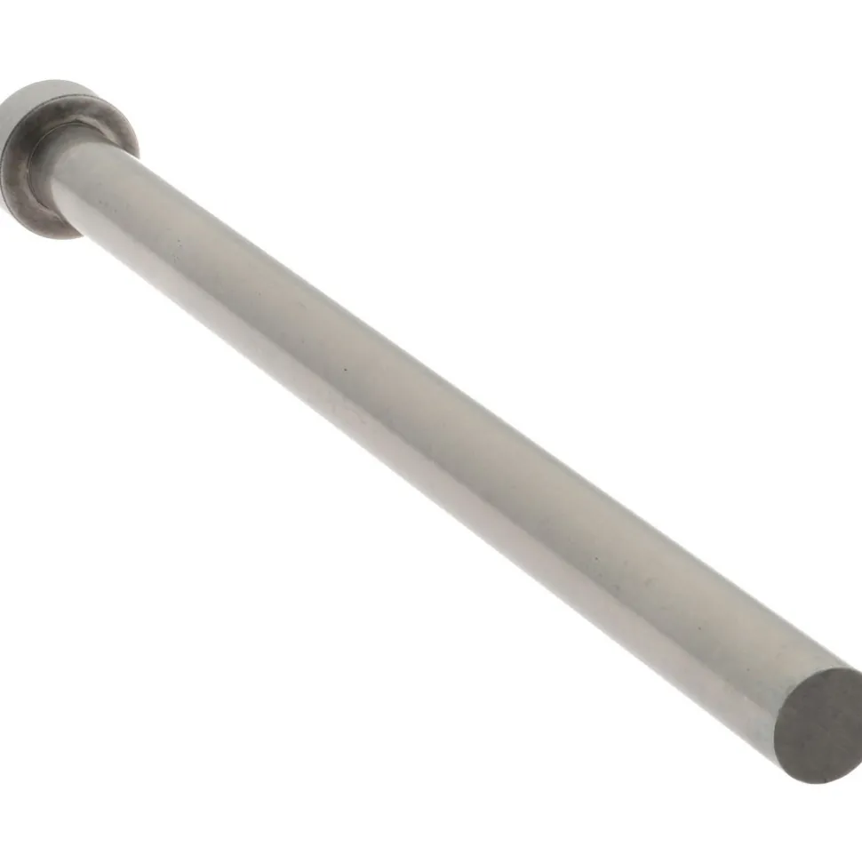 Straight Ejector Pin: 3/8" Pin Dia, 6" OAL, Steel