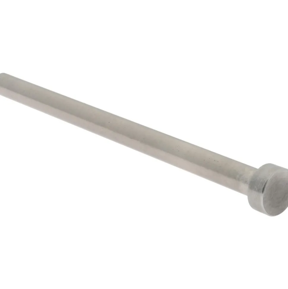 Straight Ejector Pin: 3/8" Pin Dia, 6" OAL, Steel