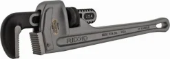 Straight Pipe Wrench: 2" Max, 14" OAL, Aluminum