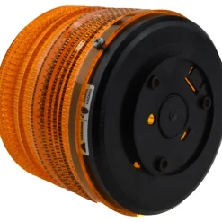 Strobe Light: Amber, Surface Mount, 24VDC
