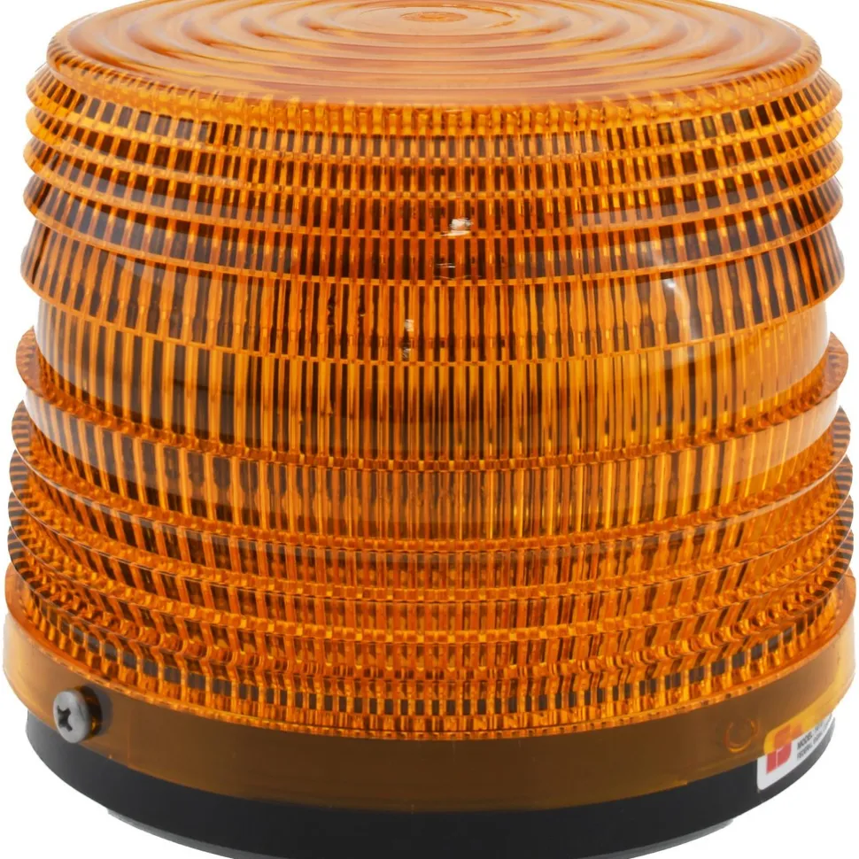 Strobe Light: Amber, Surface Mount, 24VDC