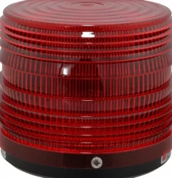Strobe Light: Red, Pipe Mount, 120VAC
