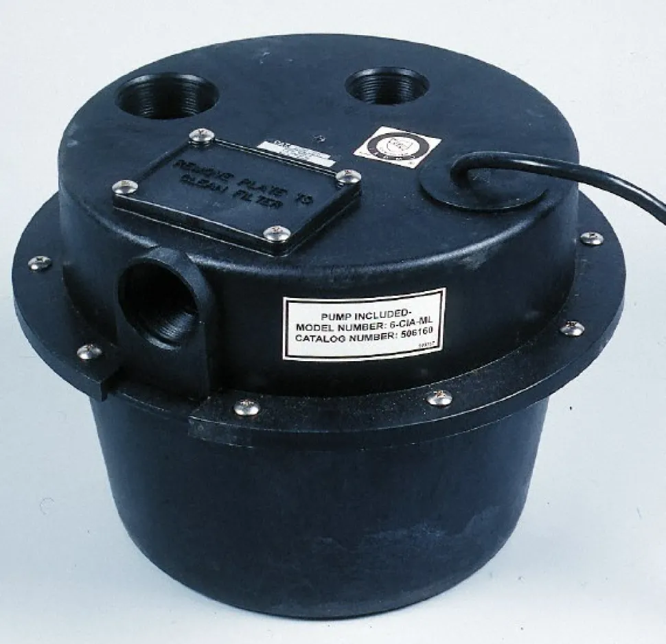 Submersible Pump: 9 Amp Rating, 115V, Integral Diaphragm