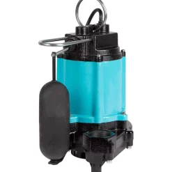 Sump Sewage & Effluent Pump: Integral Diaphragm, 1/2 hp, 6.5A, 115V