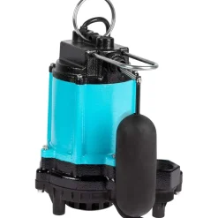 Sump Sewage & Effluent Pump: Integral Diaphragm, 1/2 hp, 6.5A, 115V