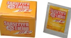 Sunscreen: Lotion, 1/8 oz Packet