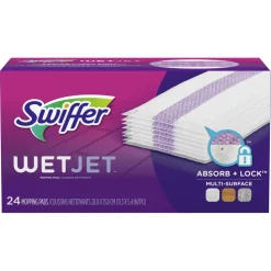 Swiffer WetJet Mopping Pad Refill, 24 Count, 4/Case