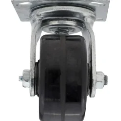 Swivel Top Plate Caster: Phenolic, 4" Wheel Dia, 2" Wheel Width, 800 lb Capacity, 5-5/8" OAH