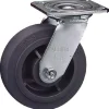 Swivel Top Plate Caster: Phenolic, 5" Wheel Dia, 2" Wheel Width, 1,000 lb Capacity, 6-1/2" OAH
