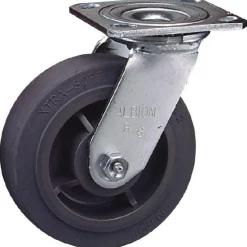 Swivel Top Plate Caster: Phenolic, 5" Wheel Dia, 2" Wheel Width, 1,000 lb Capacity, 6-1/2" OAH