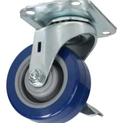 Swivel Top Plate Caster: Polyurethane, 3