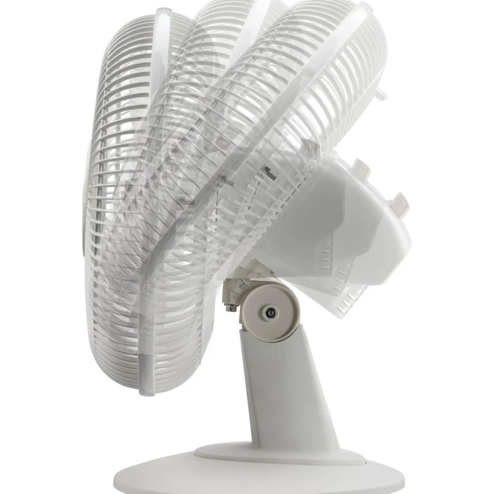 Table Fans: Fan Diameter: 12 in; Number Of Blades: 3; Number Of Speeds: 3