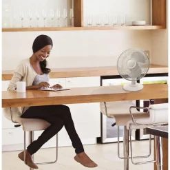 Table Fans: Fan Diameter: 12 in; Number Of Blades: 3; Number Of Speeds: 3