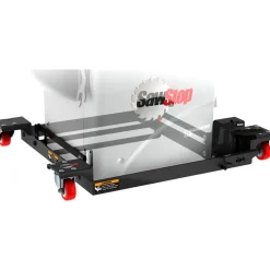 Table Saw Accessories: Product Type: Mobile Base; Machine Compatibility: PCS; Additional Information: Four 360° casters allow the saw to easily move in any direction, Hydraulic piston assist lift, High performance full ball bearing casters, Three quick pumps of the foot petal raises the saw