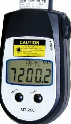 Tachometers; Type: Contact/Non-Contact; Minimum Measurement (RPM): 6.00; 6.00 RPM; Maximum Measurement (RPM): 99999.00 RPM; 99999.00; Meter Length (Decimal Inch): 4.6000; Meter Width (Decimal Inch): 2.5000; Batteries Included: Yes; Meter Thickness (Decimal Inch): 1.2000; Number Of Batteries: 3