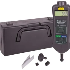 Tachometers; Type: Contact/Non-Contact; Minimum Measurement (RPM): 10.00; Maximum Measurement (RPM): 99999.00; Meter Length (mm): 215.00; Meter Length (Decimal Inch): 8.5000; Meter Width (mm): 65.00; Meter Width (Decimal Inch): 2.6000; Meter Thickness (mm): 39.00