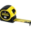 Tape Measure: 16' Long, 1-1/4" Width, Yellow Blade