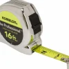 Tape Measure: 16' Long, 3/4" Width, Yellow Blade