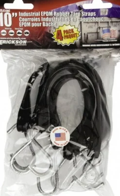 Tarp Strap Tie Down: S Hook, Non-Load Rated