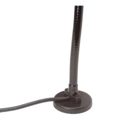 Task Light: Incandescent, 18" Reach, Gooseneck Arm, Black