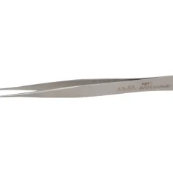 5" Tecknik Tweezers: Style AA, Stainless Steel, Anti-Magnetic, Anti-Acid. Strong, Pointed Tips