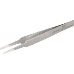 4.5" Tecknik Tweezers: Style 2A, Stainless Steel, Anti-Magnetic, Anti-Acid. Rounded Tips
