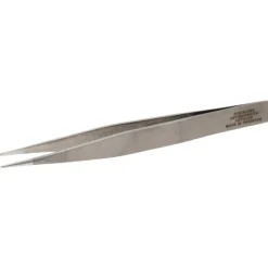 5" Tecknik Tweezers: Style MM, Stainless Steel, Anti-Magnetic, Anti-Acid. Strong, Pointed Tips