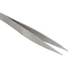 4.75" Tecknik Tweezers: Style OOD, Stainless Steel, Anti-Magnetic, Anti-Acid, Serrated, Strong, Pointed Tips