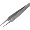 4.25" Tecknik Tweezers: Style 5, Stainless Steel, Anti-Magnetic, Anti-Acid. Very Fine Point