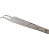 4.75" Tecknik Tweezers: Style 7, Stainless Steel, Anti-Magnetic, Anti-Acid, Curved Tips