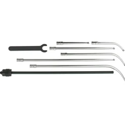 Test Indicator Kit: 9 Pc, 0.2500" Max, 1.6000" Dial Dia, 0-5-0, 0.0002" Accuracy