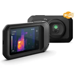 Thermal Imaging Cameras; Camera Type: Thermal Imaging IR Camera; Display Type: 3" Color LCD; Compatible Surface Type: Dull; Dark; Light; Shiny; Field Of View: 45 Degree Horizontal x 34 Degree Vertical; Power Source: Li-Ion Rechargeable Battery; Batteries Included: Yes; Focus Method: Fixed