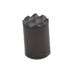 8-32 Thread, 1/4" Dia, 3/8" High, Threaded, Extra Fine Tooth Grade Diamond Serration Tooth Pattern, High Speed Steel, Round Positioning Gripper