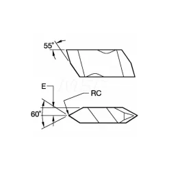 Threading Insert: NT3R KC5010, Carbide
